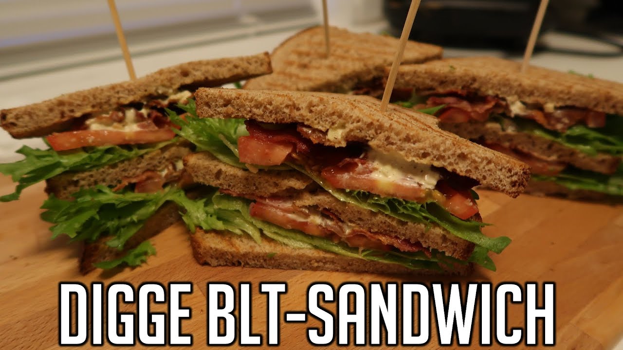 BLT-SANWICH MED HJEMMELAGET DRESSING.