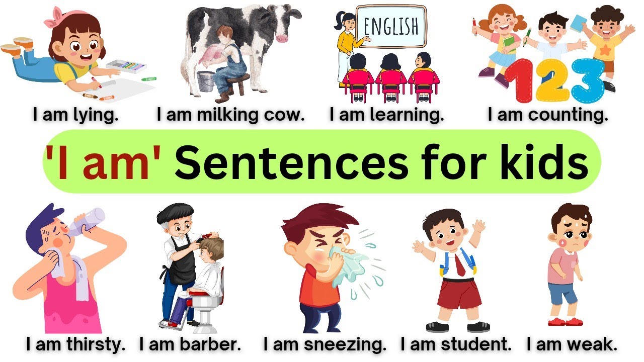 Learn 'I Am' Sentences | Fun English for Kids @YesKidsEducationalChannel