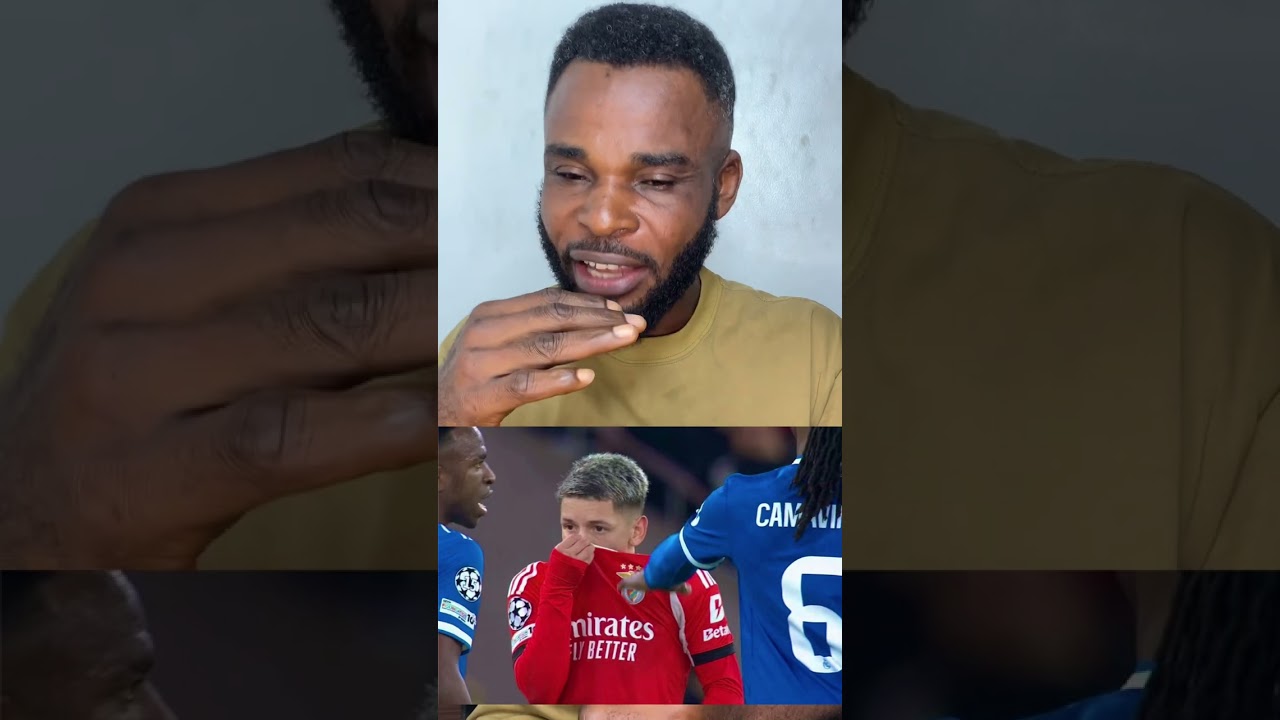 Benfica player Gianluca Prestianni alleged pulled his shirt over his mouth before calling Viniciu