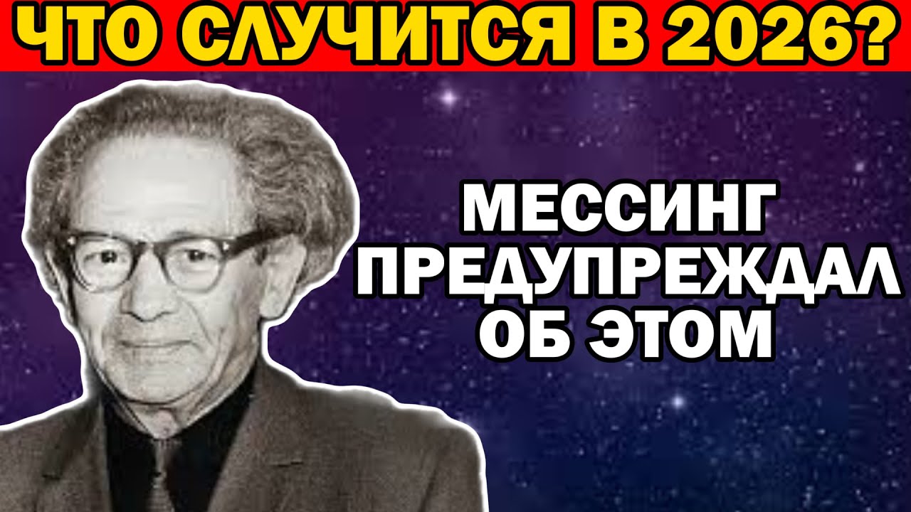 МИР ЗАМЕР В ОЖИДАНИИ! Страшное послание Мессинга на 2026 год наконец раскрыто!