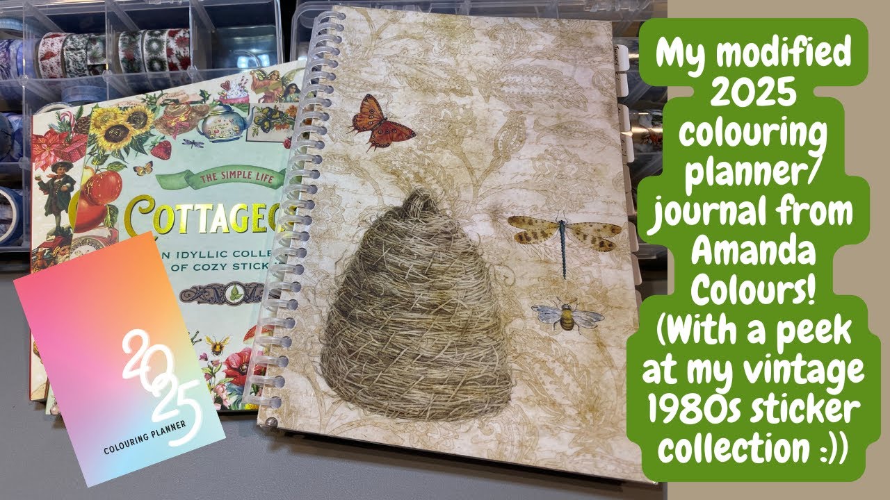 My modified Amanda Colours 2025 Colouring Planner! :) | Adult Colouring