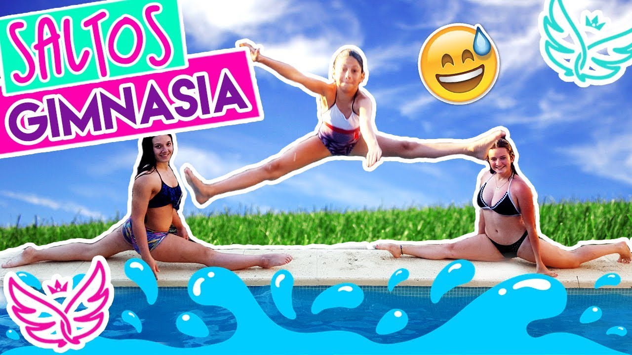 💦 SALTOS EN LA PISCINA | JUEGO GIMNASIA ARTISTICA Y ACROBACIA AEREA | Grupo SILFIDES