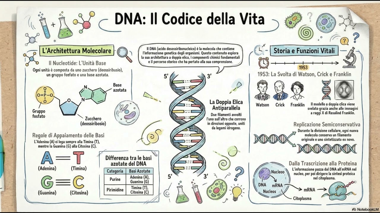 LA BIOLOGIA MOLECOLARE DEL DNA (podcast corto)
