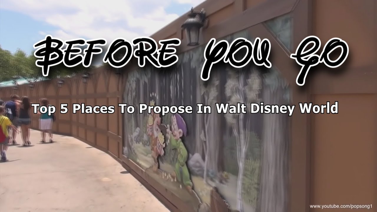 Top 5 Places To Propose In Walt Disney World