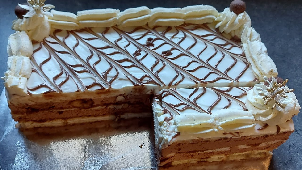 gâteau au pain de mie😱🍞🤗🥰 succulent   تورتة خبز الشطيرة بنة ولا اروع جربوها على ظمانتي