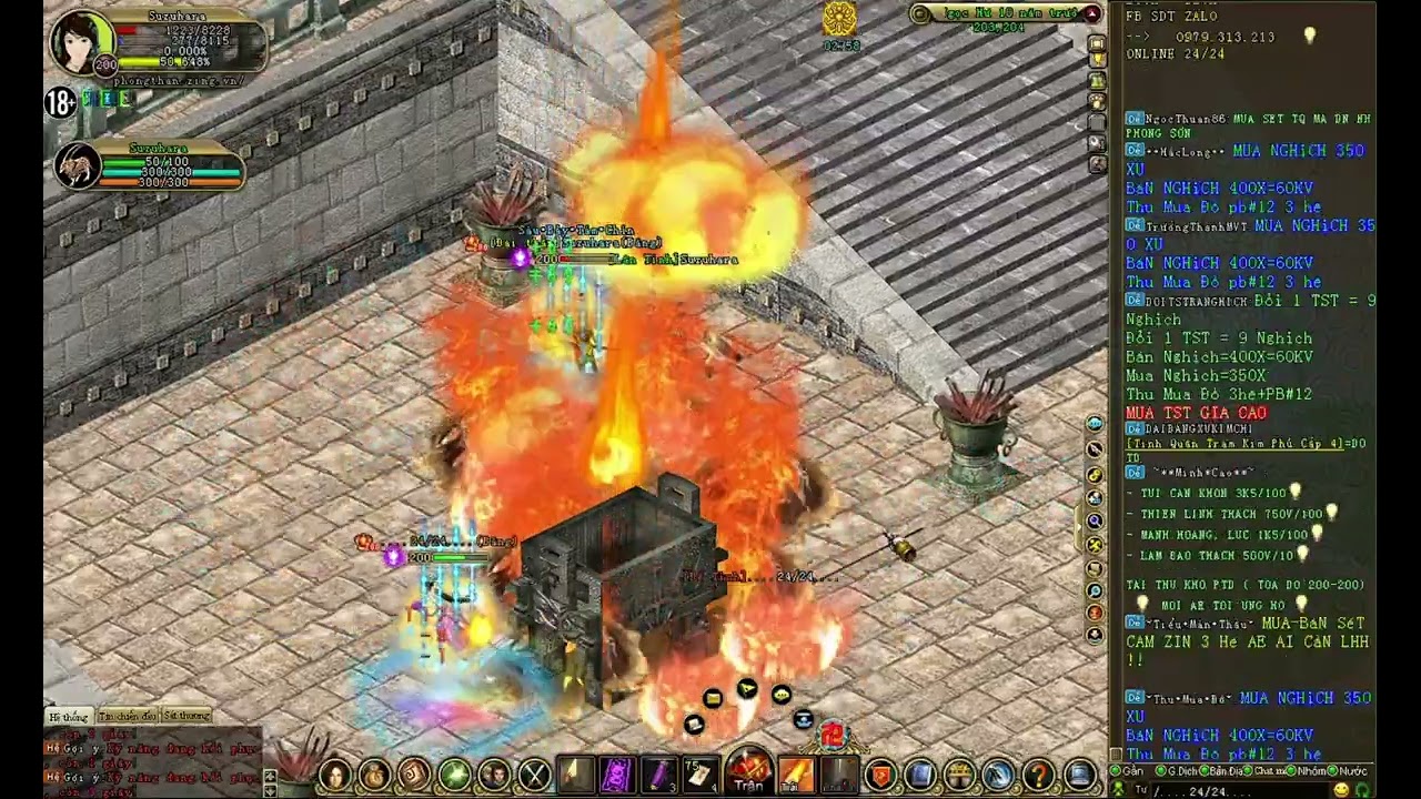 Pk đạo sĩ cực ch&aacute;y - Game Phong Thần