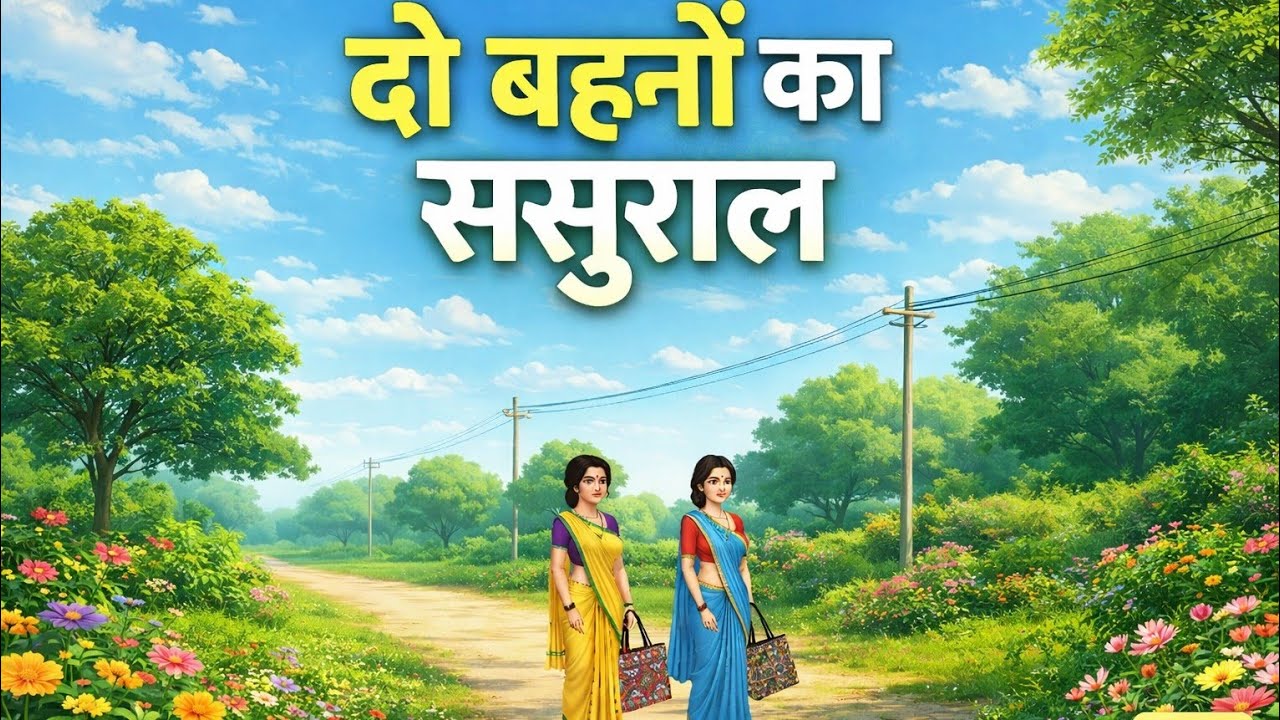 दो बहनों का ससुराल । Do bahanon ka sasural । Moral story। Hindi kahani। Moral Verse Toons