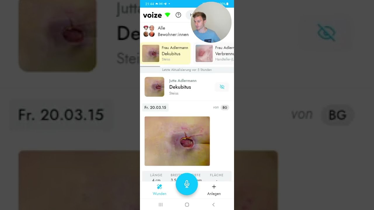 Wunddokumentation | voize Pflege | App Schulung