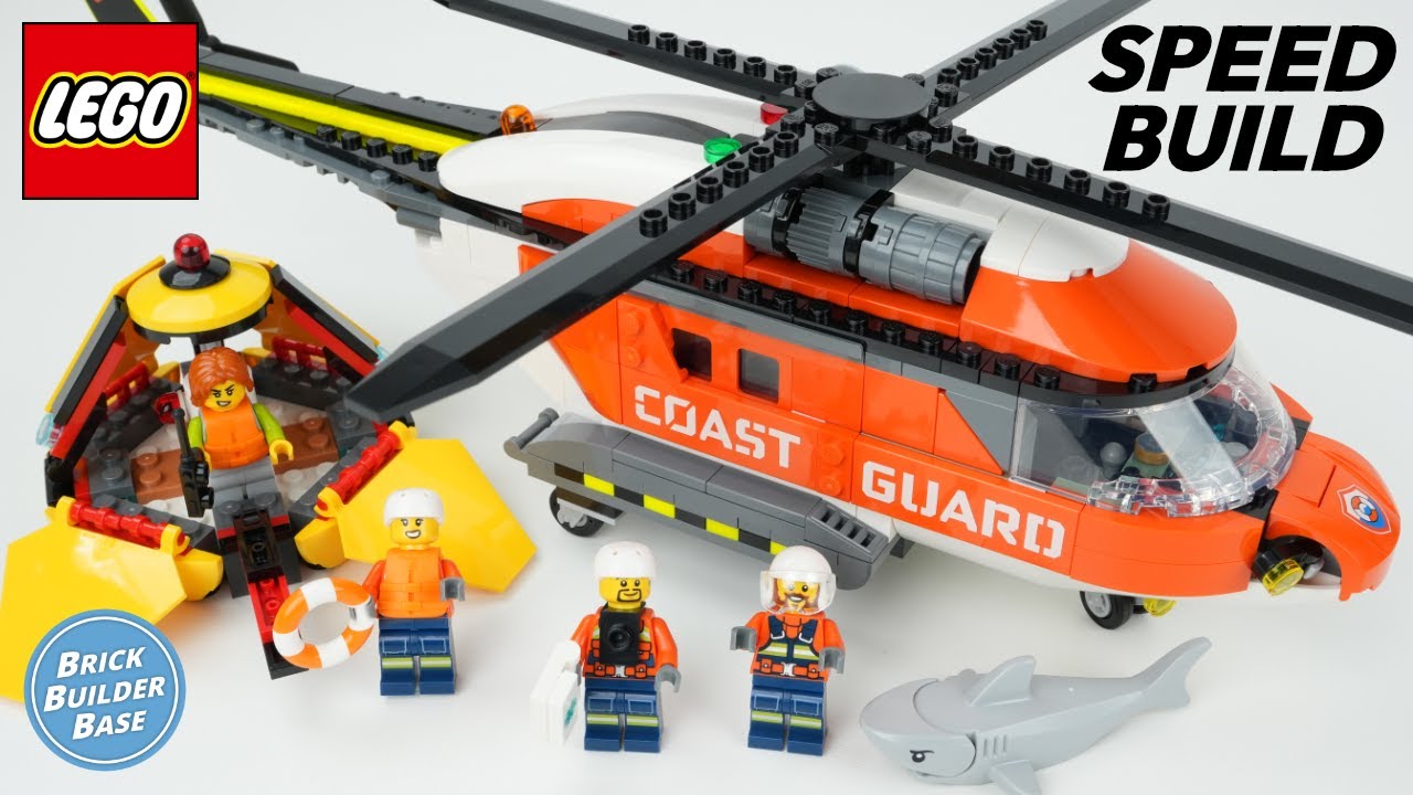 LEGO City 60503 Coast Guard Helicopter Speed Build