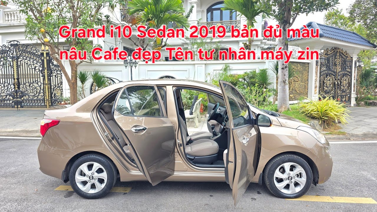 🐎 Grand i10 Sedan 2019 bản đủ màu nâu Cafe đẹp | Tên tư nhân lướt dv máy zin giá yêu! | 0913.643.466