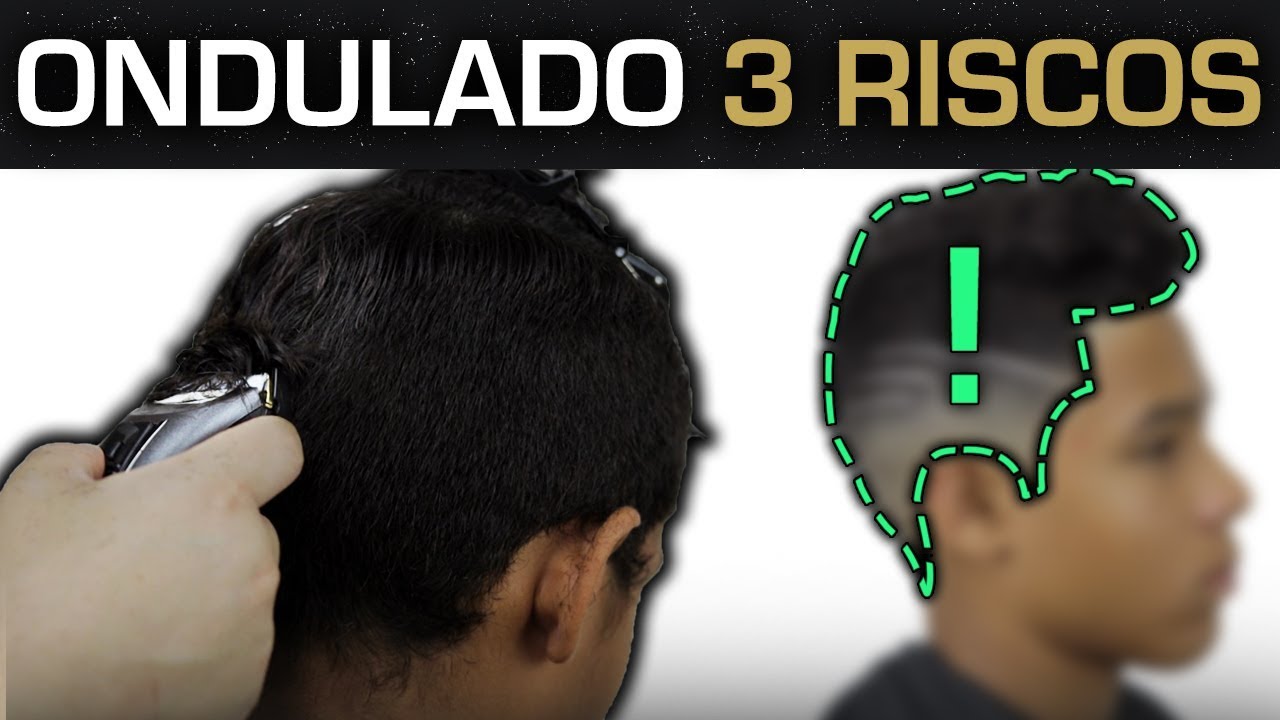 Como fazer CORTE DEGRADÊ no cabelo masculino - 3 RISCOS LATERAIS
