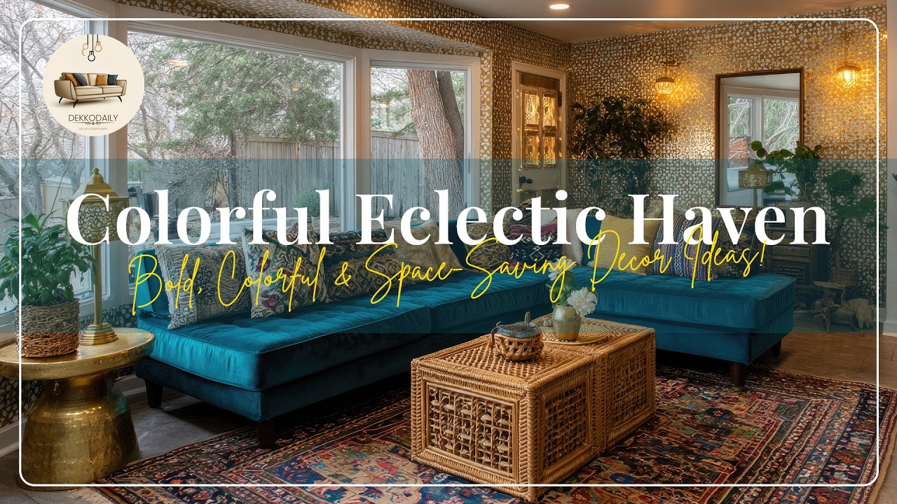 Eclectic Small Apartment Tour: Bold, Colorful & Space-Saving Décor Ideas! 🌈✨