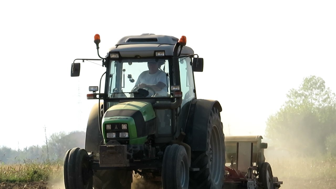 Deutz-Fahr Agrofarm 420+Amazone| Seeding Ryegrass| GoPro