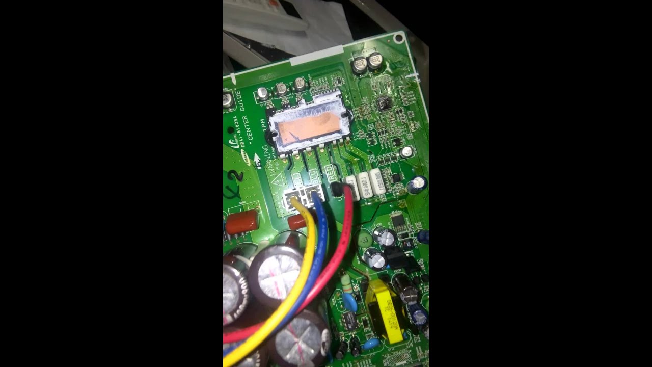 Reparação placa inverter Samsung alarme DC-link voltage SERIE ASV24
