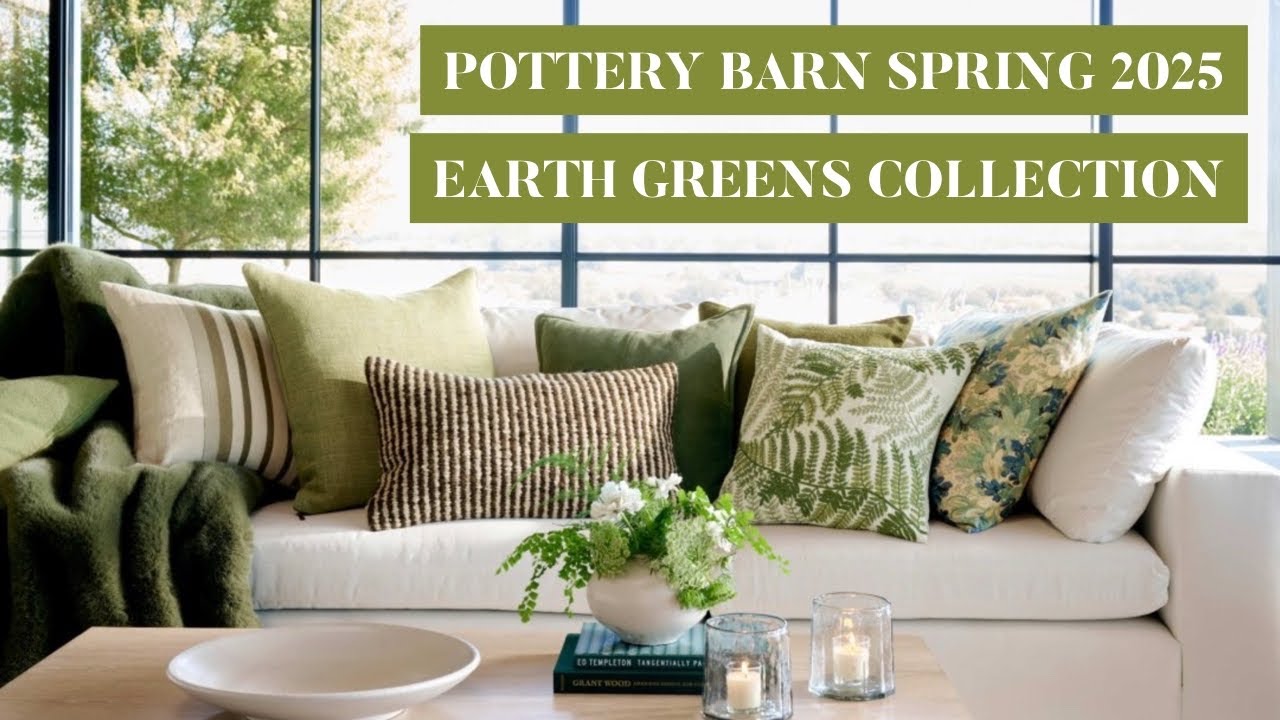Spring 2025's MOST WANTED Earthy Greens Collection from Pottery Barn!