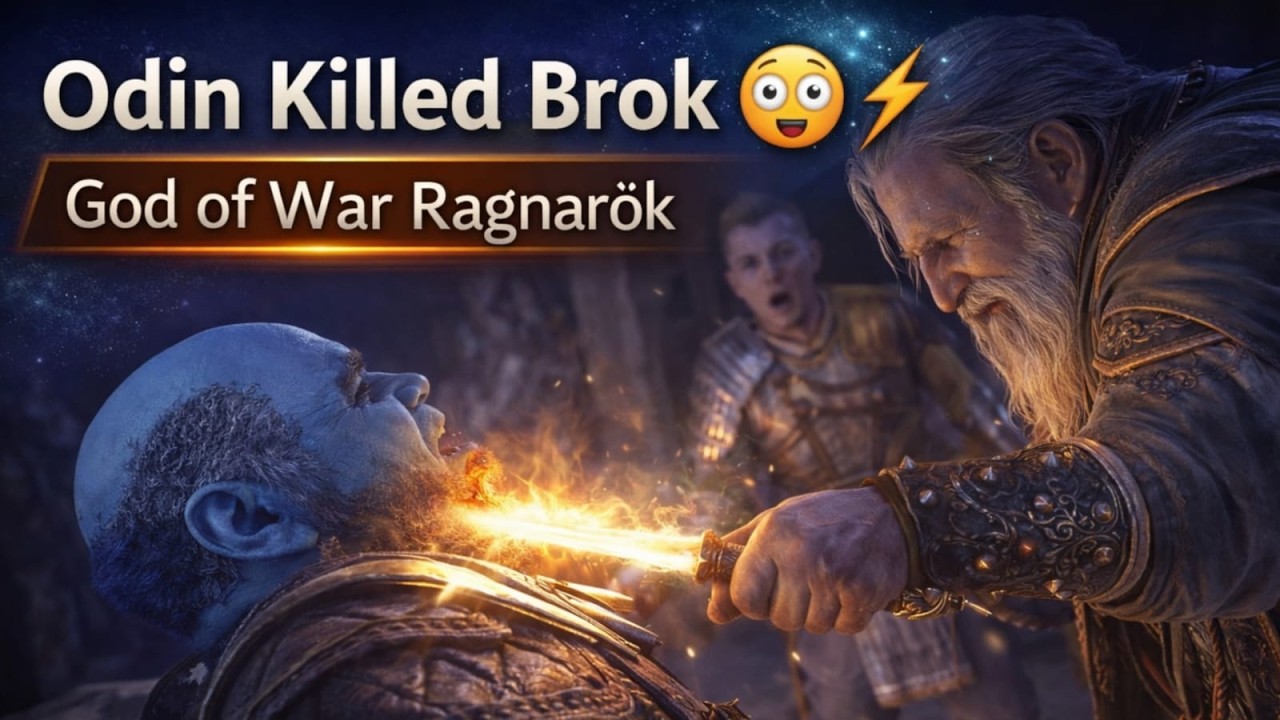 Odin’s Ultimate Betrayal 😨⚡ | Brok’s Death Scene | God of War Ragnarök
