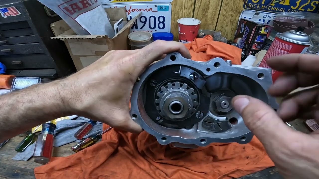 Part 4 Kicker Gear Assembly 4-speed Harley Knuckle Pan Shovel head install #4speed #transmission
