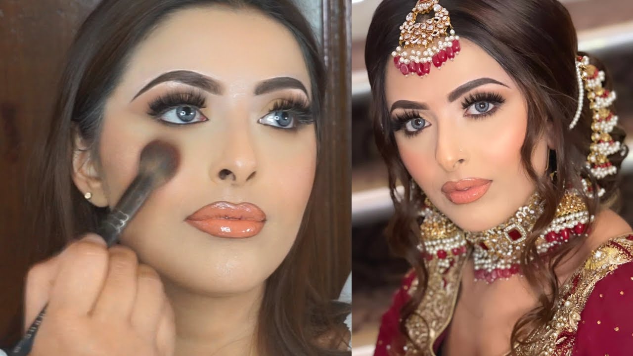 Baraat MakeUp Tutorial | Matte Eye Glowy Makeup | Easy Step By Step | Long Lasting Base
