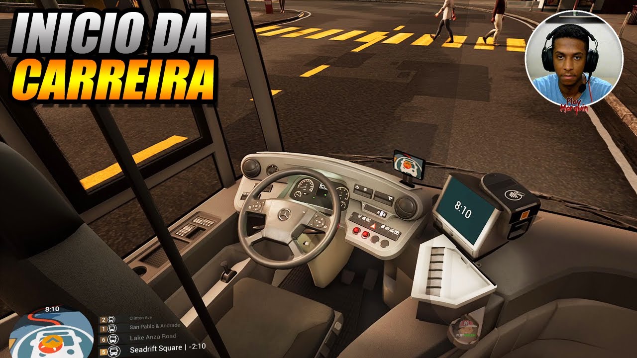 INICIO DA CARREIRA DE UM MOTORISTA DE ONIBUS (FACECAM) !!! BUS SIMULATOR 21 - G27