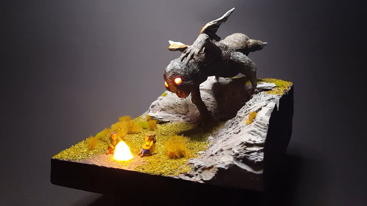 I'm sculpting the WORLDS CREEPIEST CRYPTIDS - The MOTHMAN of point pleasant polymer clay diorama