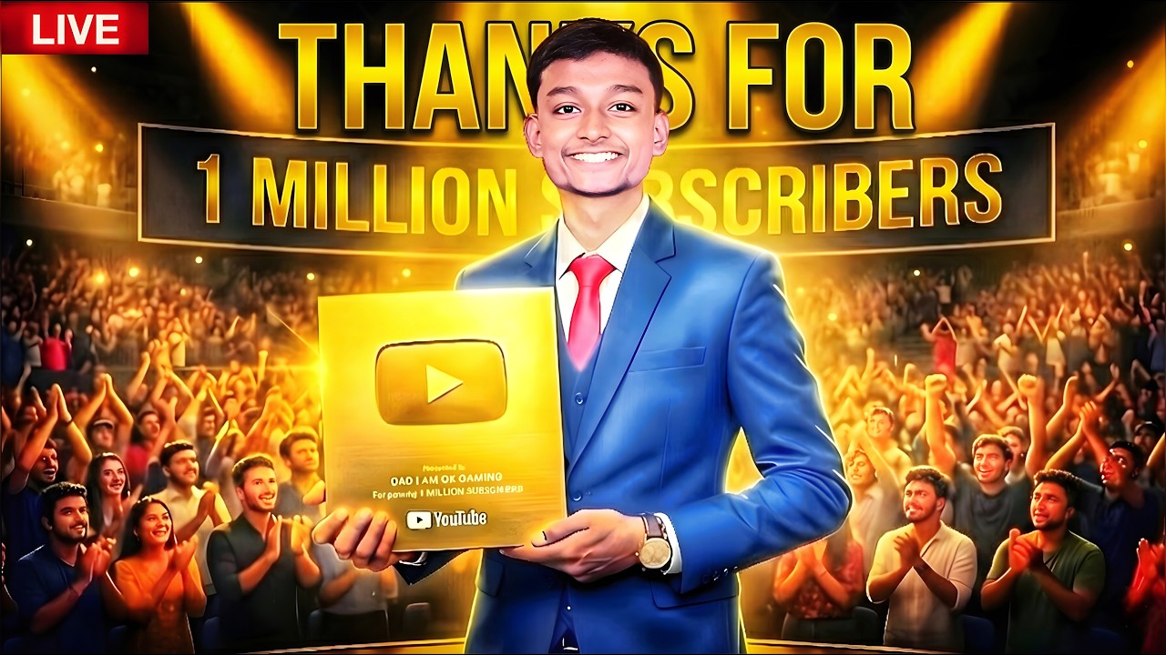 THANKS YOU SO MUCH DOSTO💛FINALLY 1 MILLION SUBSCRIBERS COMPLETE🧿