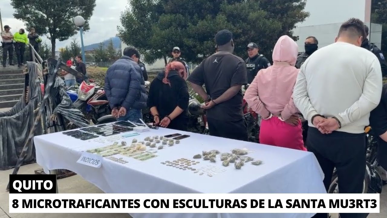 8 Microtraficantes aprehendidos con impactantes objetos en Quito