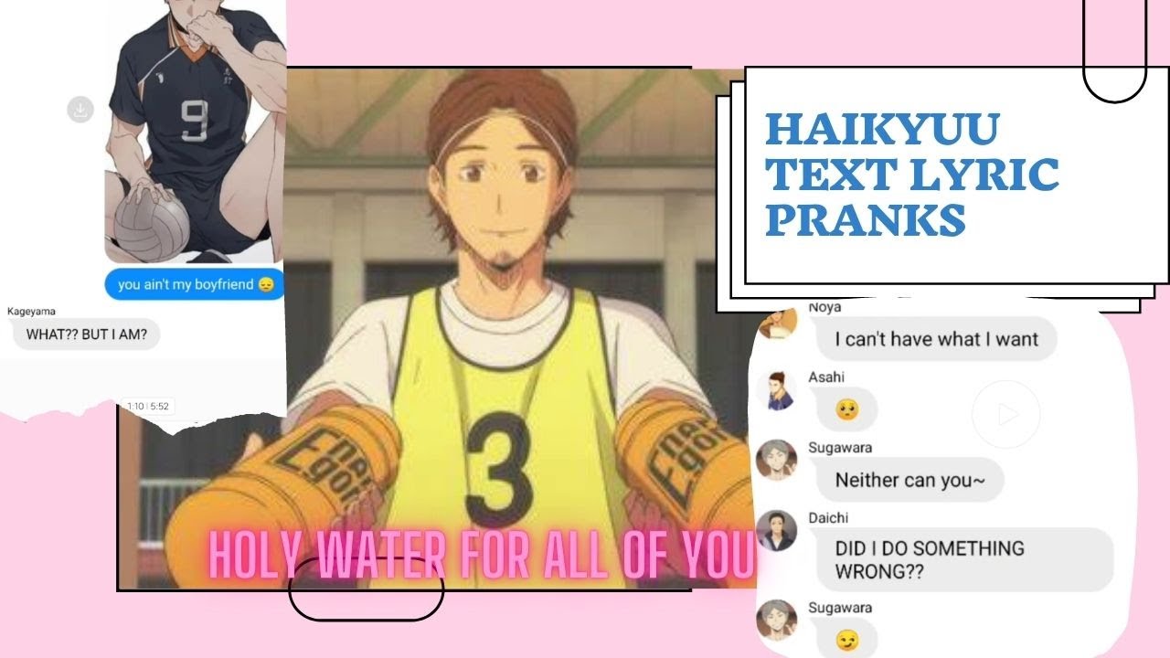 The bottoms are dumping their tops?! | Haikyuu Text Lyric Prank | Top VS Bottom Series #2