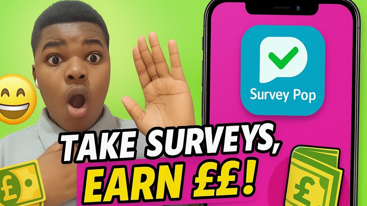 Earn &pound;4 Fast! Play Games & Answer Surveys with Survey Pop | (100% Legit App)