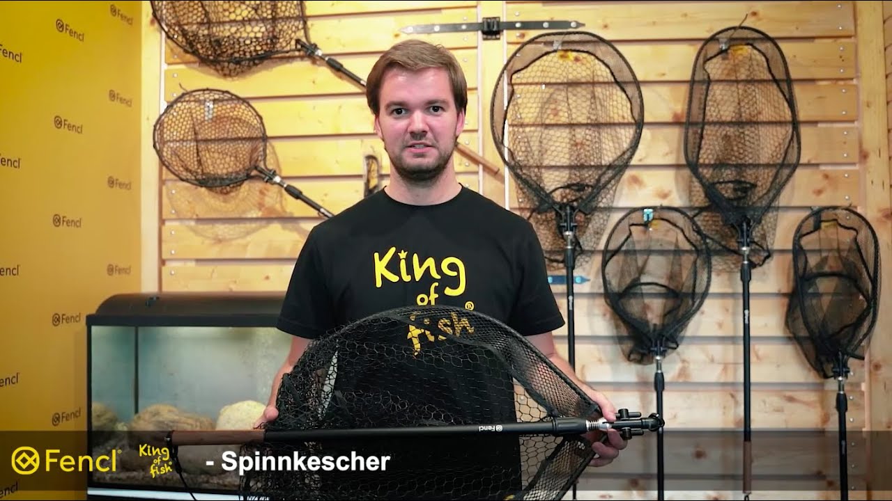 FENCL® Spinnkescher Predator M, XL, M Special, XL Special mit gummiertem Netz