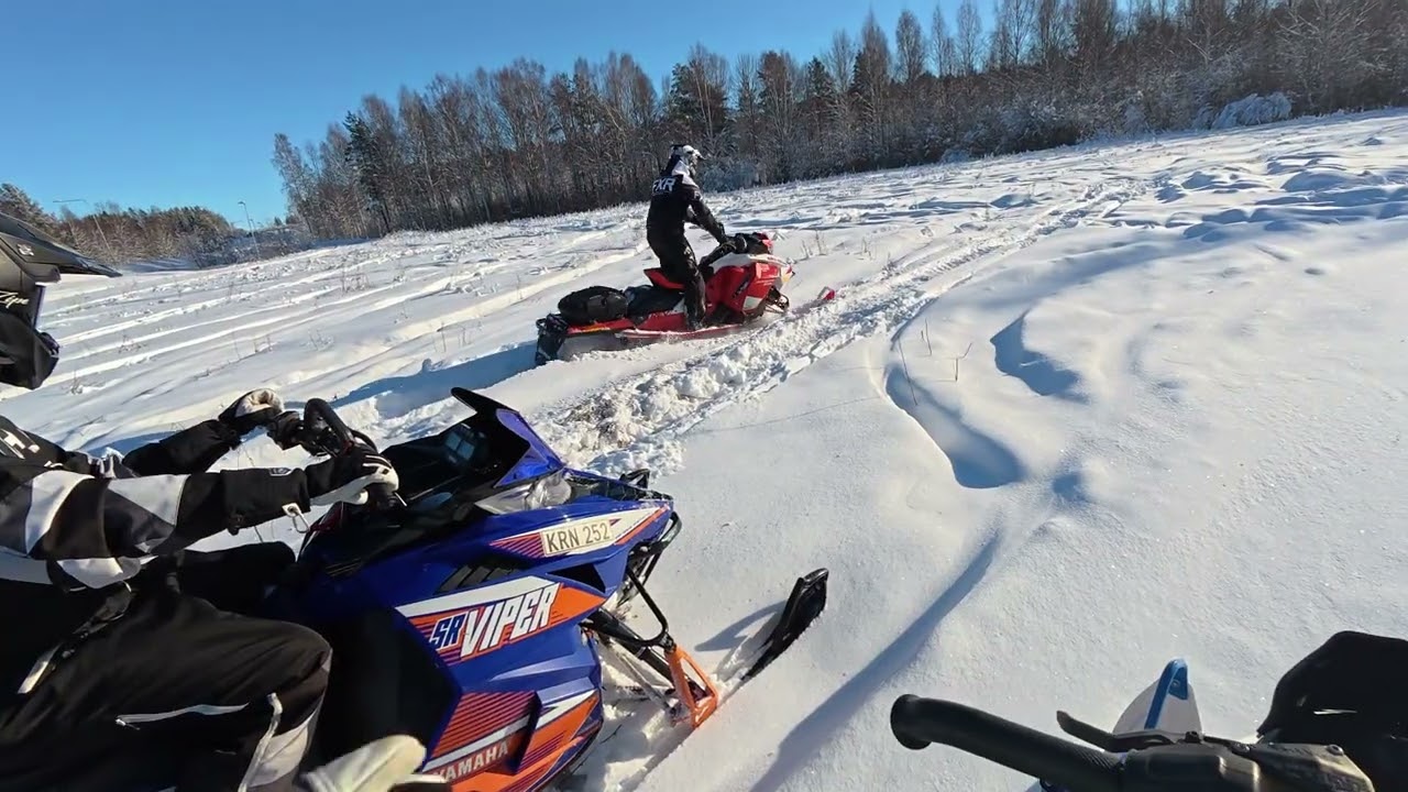 Yamaha Viper McX turbo 270hp Trail riding on a sunny day