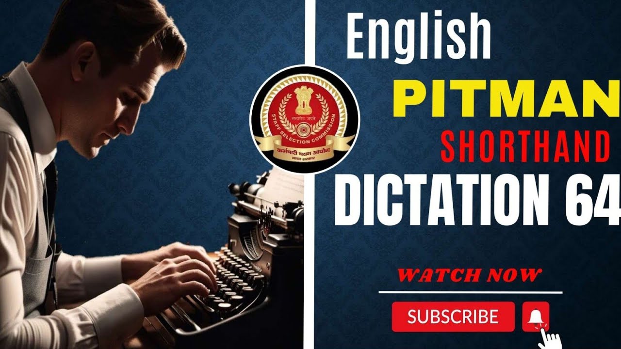 📝Pitman Shorthand Exercise: 64 | Dictation | New Era | The Edutainment Channel |