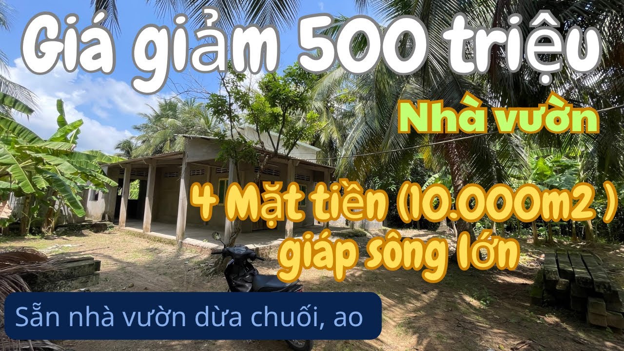 MS1794: 🌴Đã bán 🌴NHÀ VƯỜN 10.000M2 ( 4 MẶT TIỀN ) ĐƯỜNG Ô TÔ GẦN LỘ LỚN | KHOA NHÀ ĐẤT TIỀN GIANG