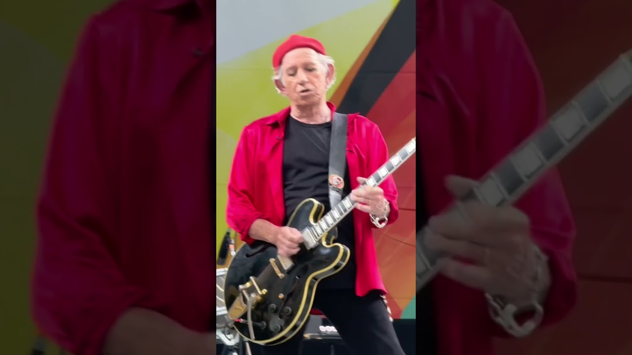 Clip of Ronnie Wood and Keith Richards of The Rolling Stones at the 2024 New Orleans Jazz Festival