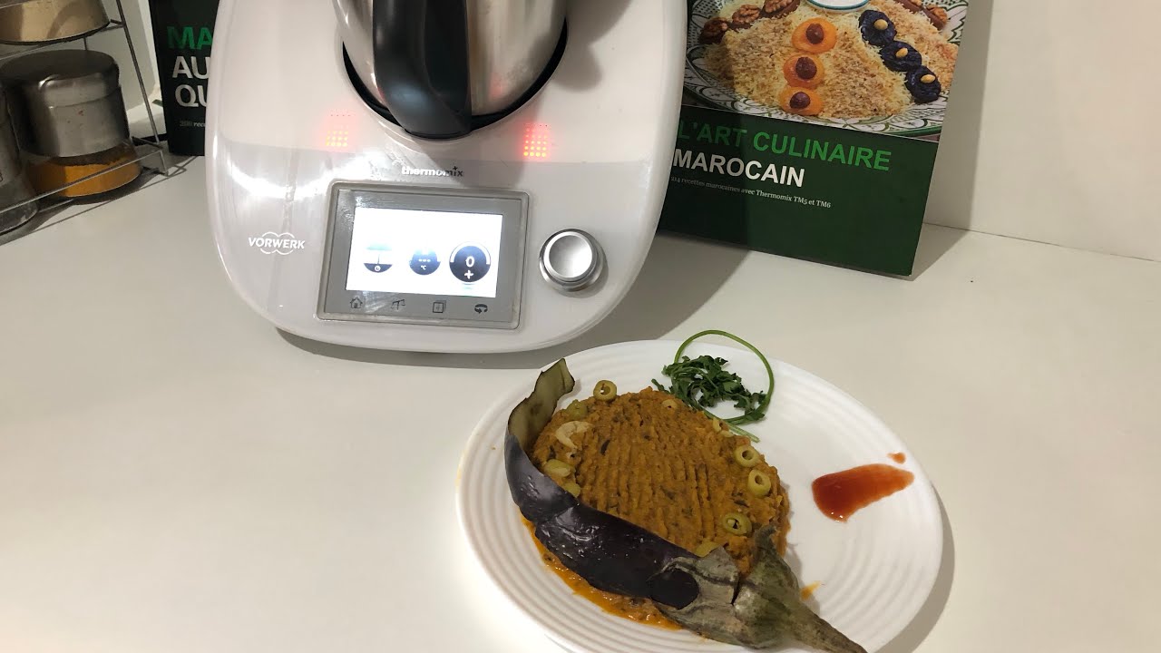 زعلوك بالدنجال بالترموميكس مع فاطمة Zaalouk d’aubergines au Thermomix