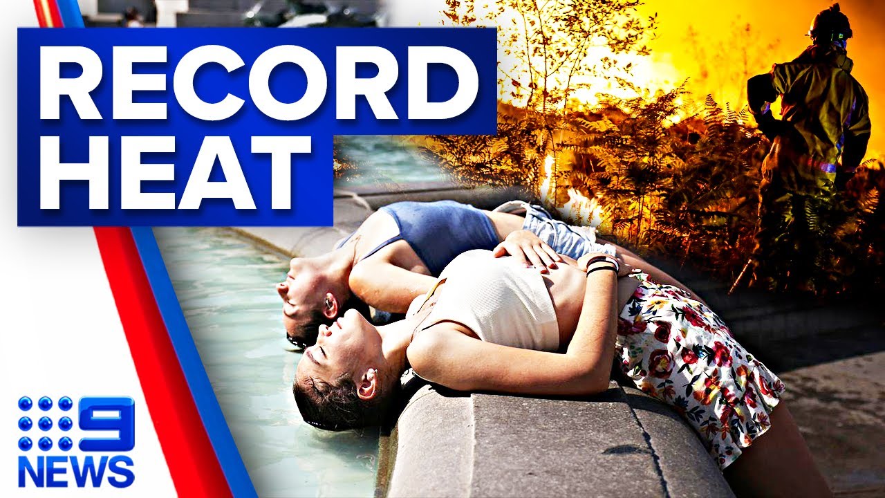 Fires ravage London as UK records hottest day in history | 9 News Australia