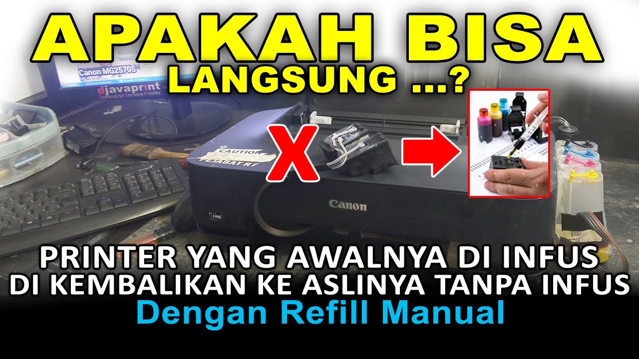 Infus Printer Dilepas Apakah Bisa Langsung Di Pakai Dan Ganti Dengan Sistim Refill Biasa