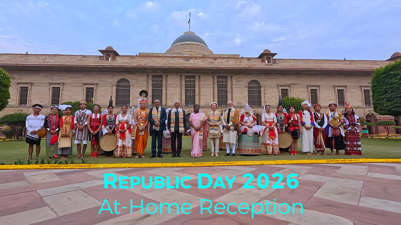 The President hosted At Home reception on the occasion of 77th Republic Day at Rashtrapati Bhavan