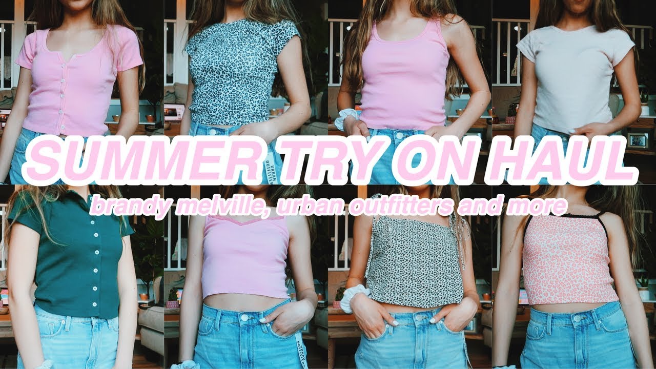 HUGE SUMMER TRY ON HAUL! brandy melville, urban outfitters, cupshe and more