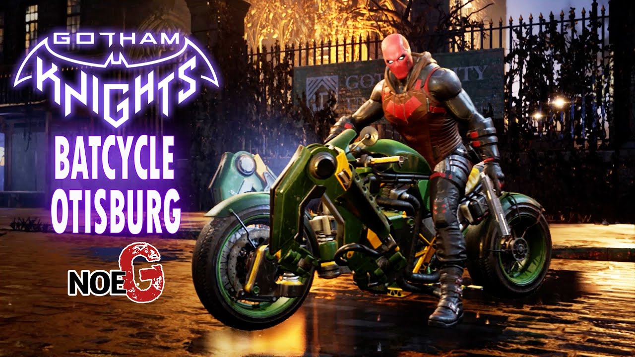 Gotham Knights PC - Red Hood - Time Trial of the Batcycle in Otisburg
