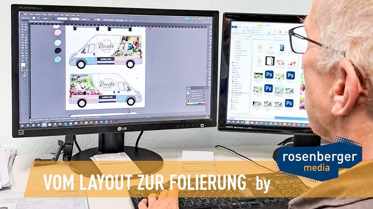Vom Layout zur Folierung f&uuml;r die G&auml;rtnerei Neiske