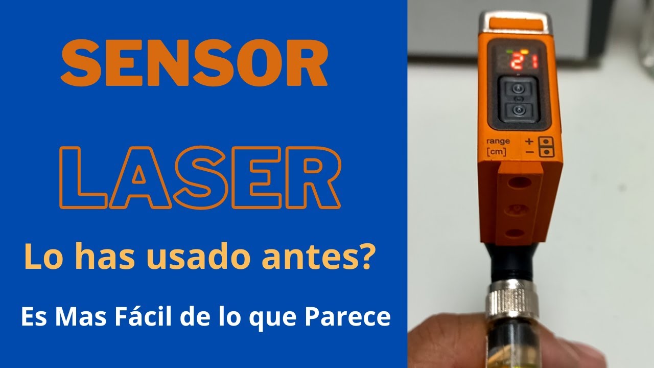 Como funciona, se cablea y configura un Sensor de Distancia por Propagación Laser O5D100 Marca IFM