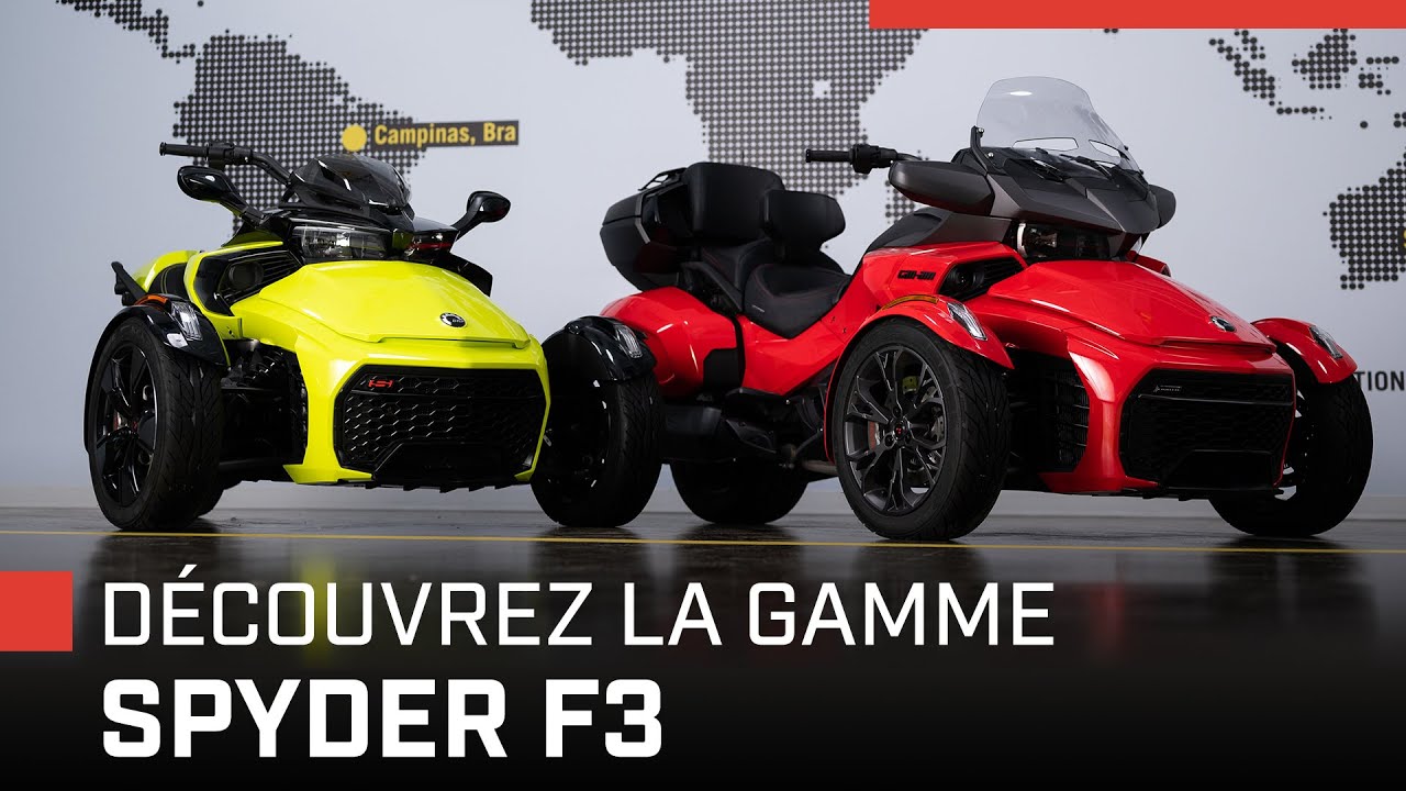 Découvrez la nouvelle gamme Can-Am Spyder F3 2022