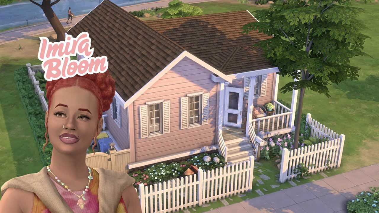 Bloom Into Spring | Peach Petal Cottage 🌸 | Sims 4 Cozy Tiny Home & Cat Lover Sim
