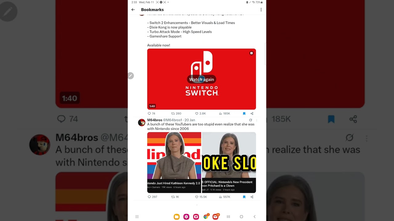 They're angry over nintendos ceo because she's a woman 
