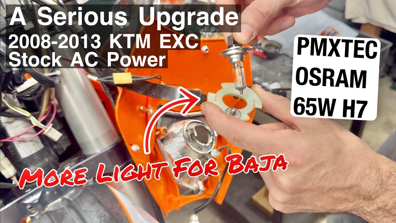 Простая и эффективная модернизация фары KTM EXC (подробное описание электрической части)
