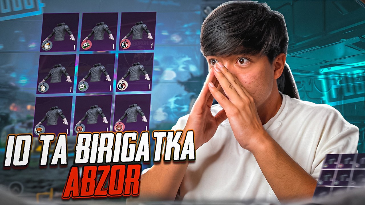 DUNYODA 1 TA BOGAN AKKAUNT 🤯 / 10 TA BRIGATKA 🤨 PUBG MOBILE #pubg #pubgmobile 
