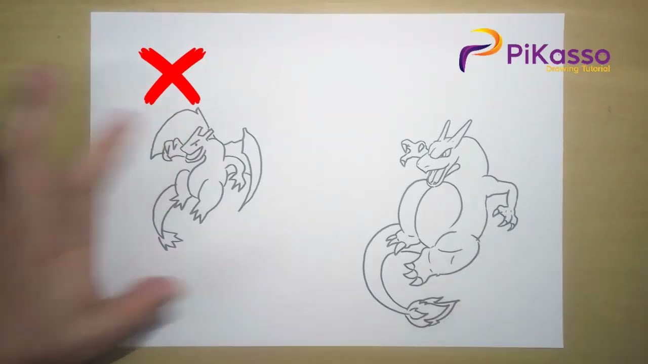 How to Draw Charizard Step by Step