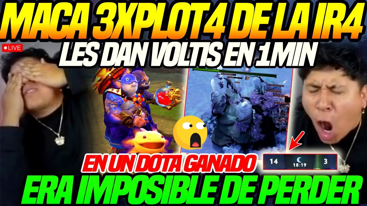 😲MACARIUS 3XPLOT4 xq LES DAN VOLTIS en 1 MIN en UN DOTA GANADO😲X1 ERROR LE COSTO el DOTA x CONFI4D0S