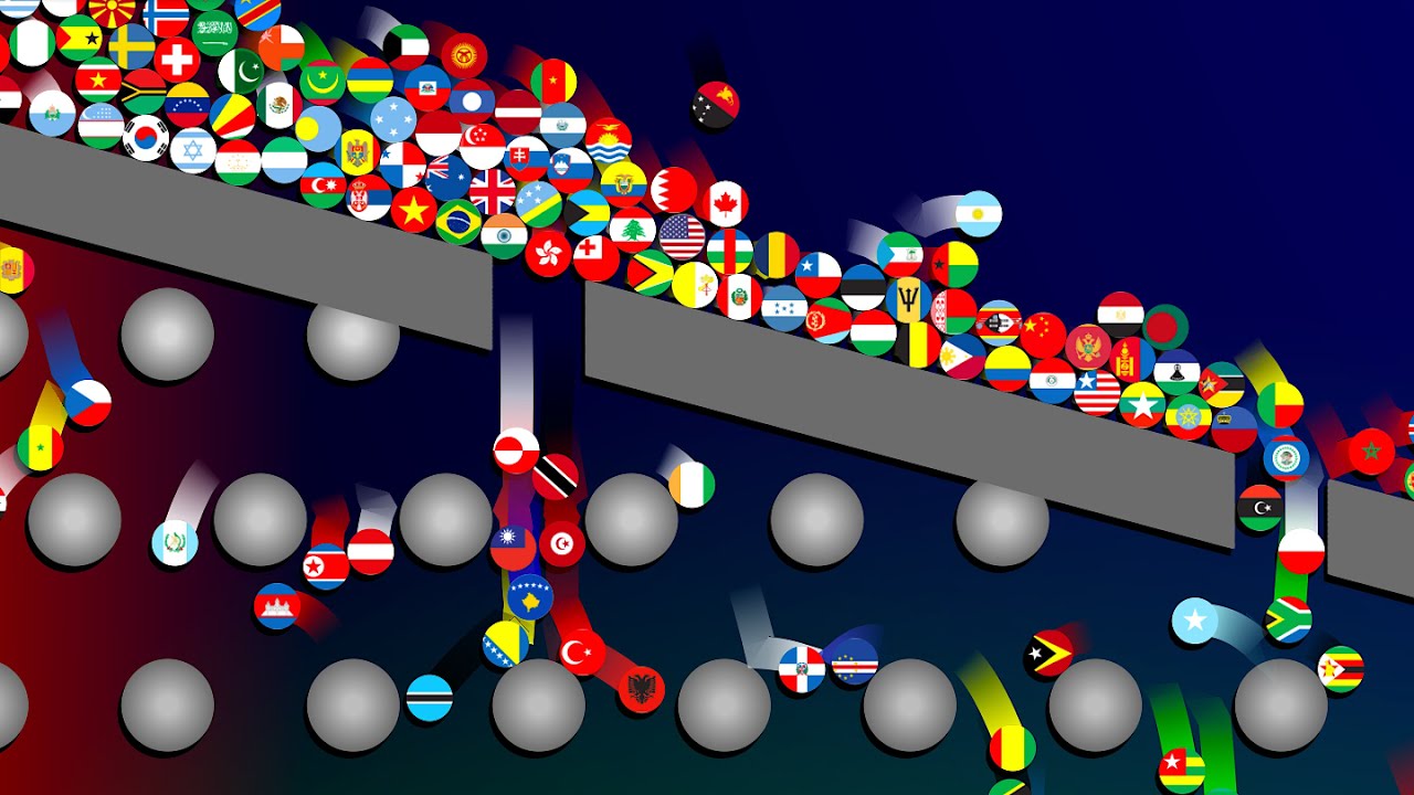 200 Countries Elimination Marble Race #3