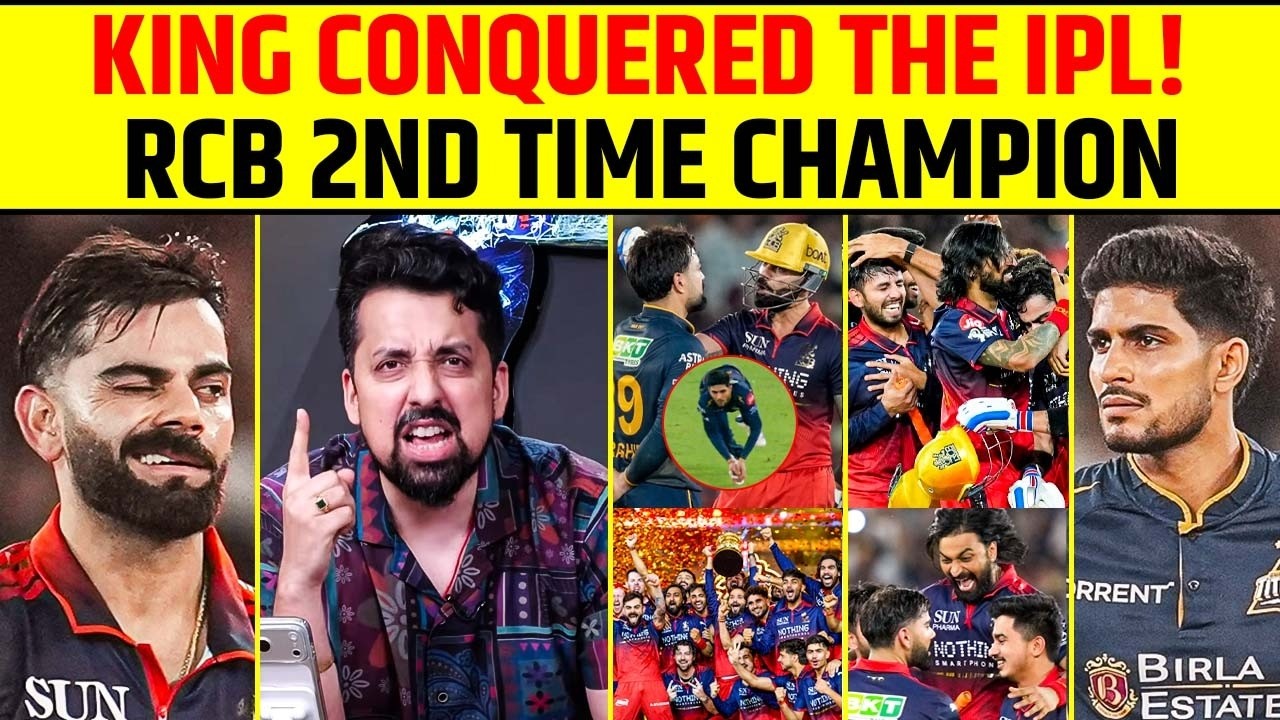 RCB 2ND TIME CHAMPION || KING VIRAT KOHLI CONQUERED THE IPL! || RCB VS GT FINAL HIGHLIGHTS #rcbvsgt